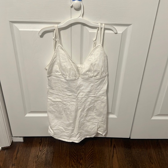 Windsor White Denim Skort Romper - Picture 4 of 7